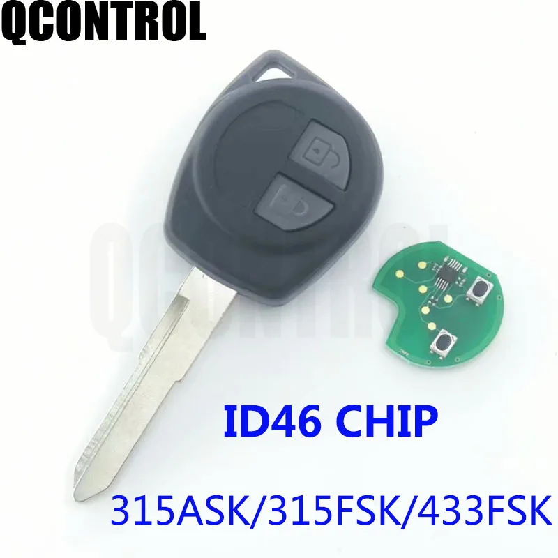 QCONTROL  Keyless Uncut Flip Remote Key Fob with ID46 Chip for SUZUKI SWIFT SX4 Alto JIMNY VITARA IGNIS Splash 2007-2013