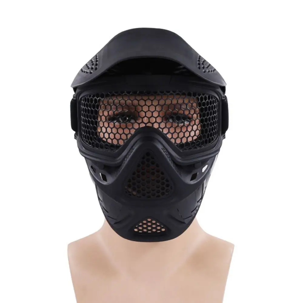 New Tactical Full Face Mask Paintball Mask Stainless Steel Mesh Goggles Protective Masks for Airsoft Archery Paintball