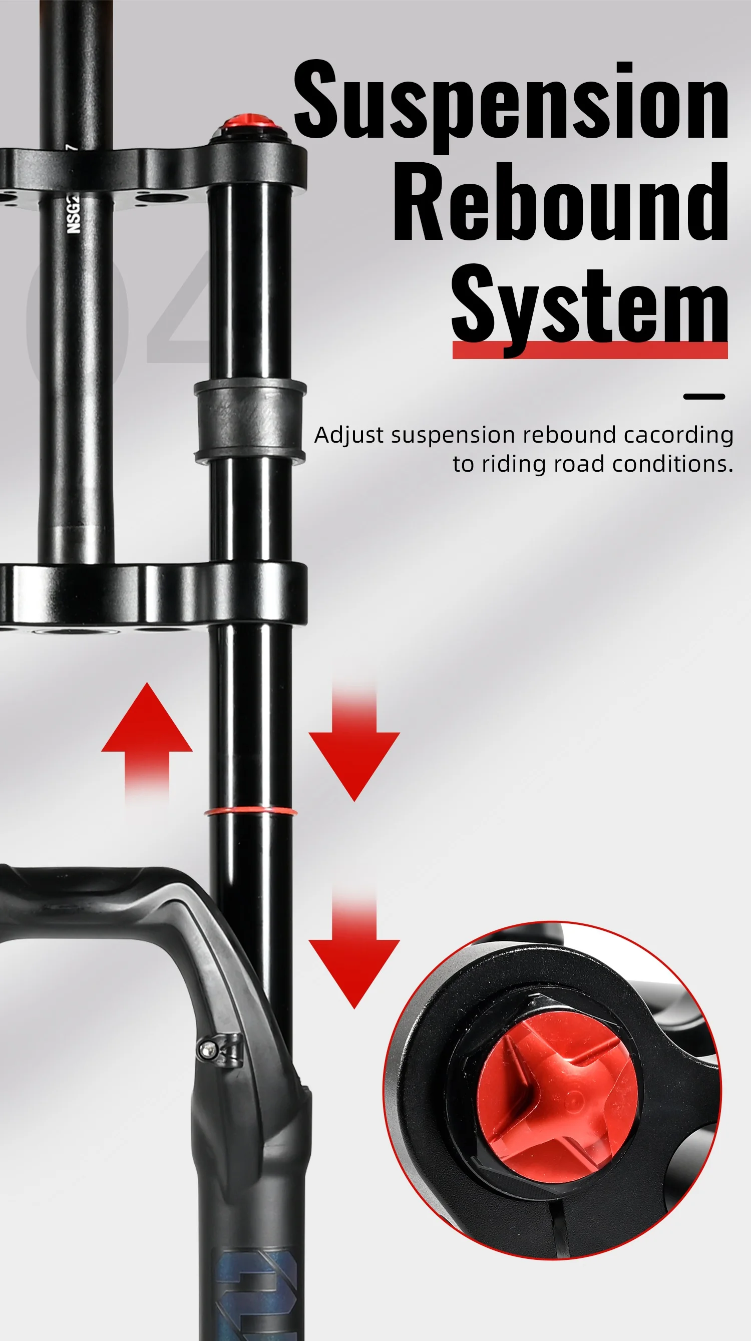 150mm Travel Air Suspension Fahrrad gabel, Nanlio Doppels ch ulter Schnee gabel 27,5 Zoll/29*2,5 Zoll MTB-Gabel für E-Bike, 15/9mm – Detail 26