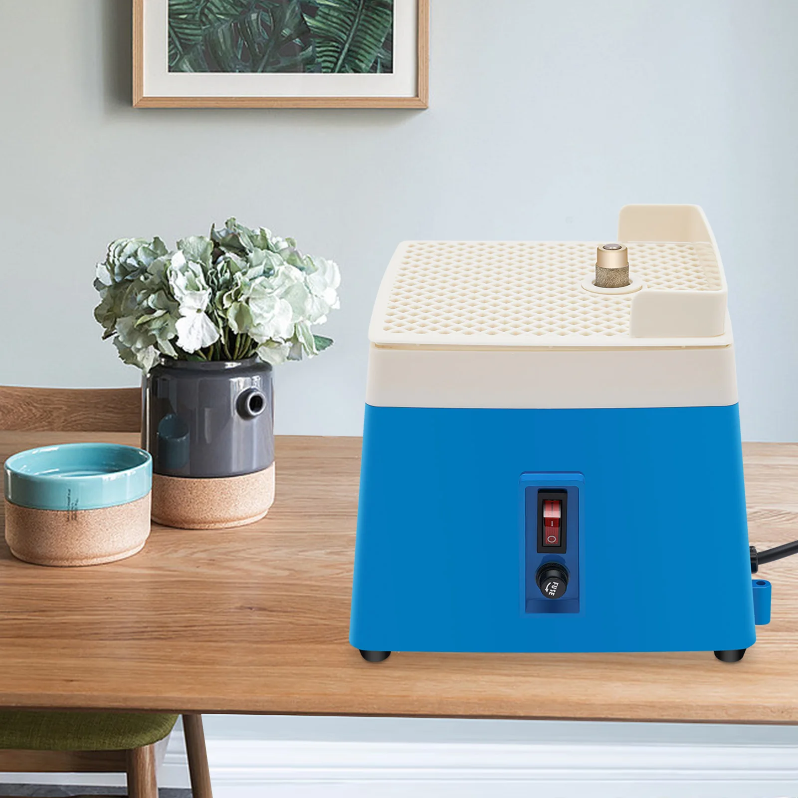 65W Mini Portable Stained Grinder 4200RPM Diamond Glass Art Grinding Tools for Homes/Workshops/Factories/Offices