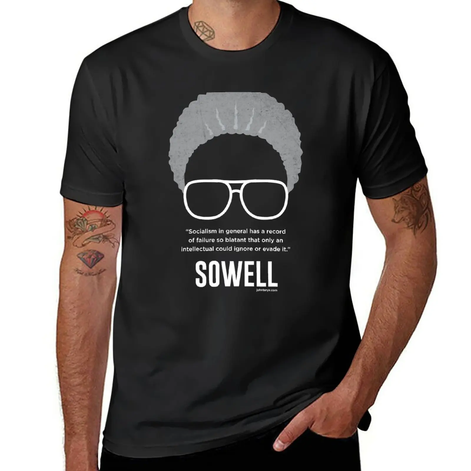 

New Thomas Sowell Socialism Quote T-Shirt tees kawaii clothes mens t shirts