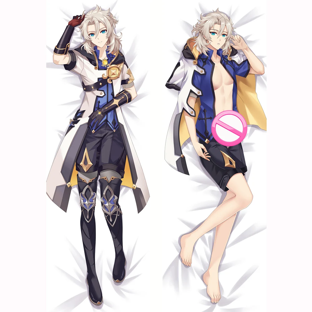 

Genshin Impact Albedo Anime Наволочка Чехол для подушки Подушка «Dakimakura» облегающий чехол Двусторонняя наволочка