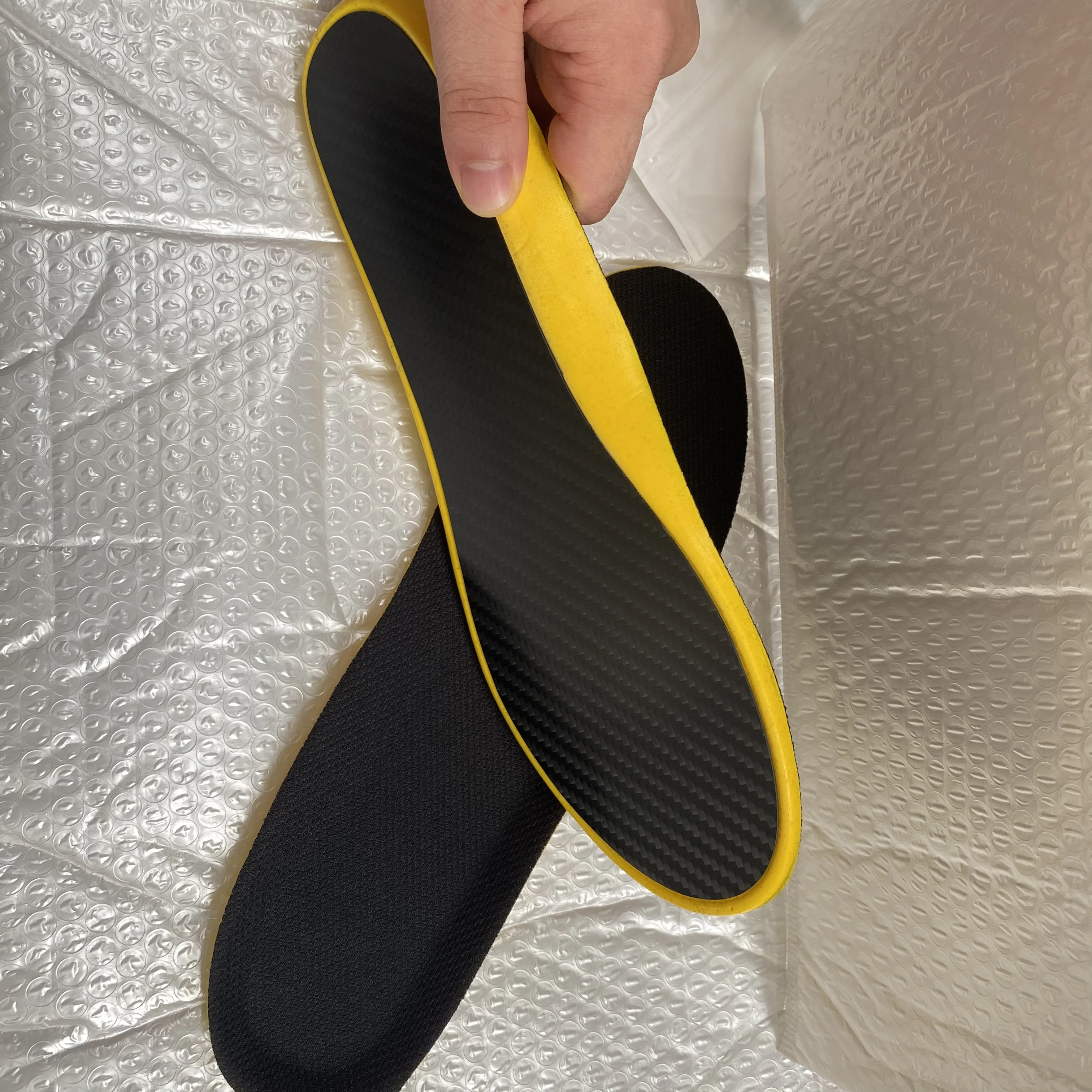 Semelles Orthopédiques En Fibre De Carbone - Protection Pieds Pour Sport (basket, Foot) - Paume Complète