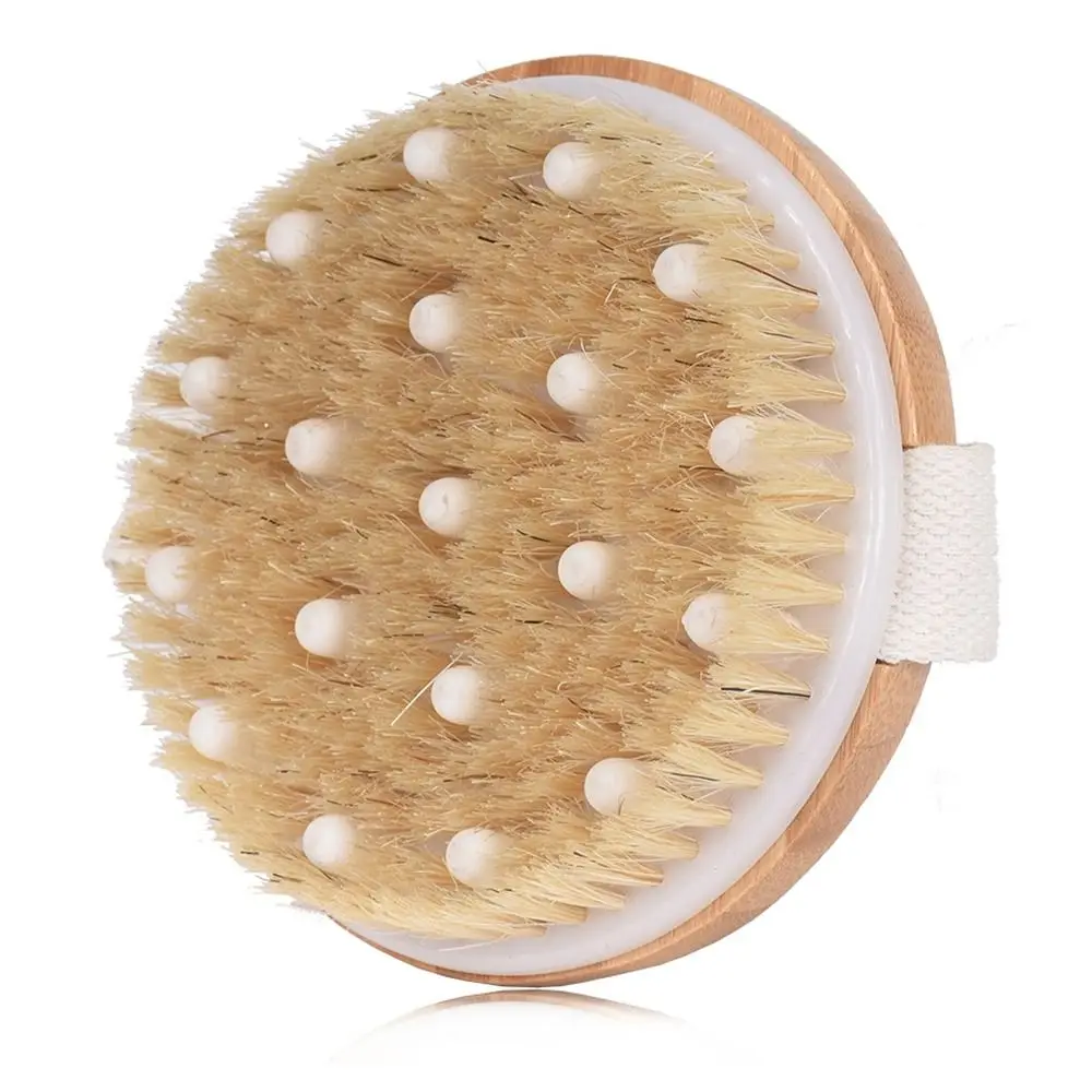 Shower Brush Soft Bristles Body Brush Cellulite Wet Dry Lymphatic Drainage Skin Exfoliating 5