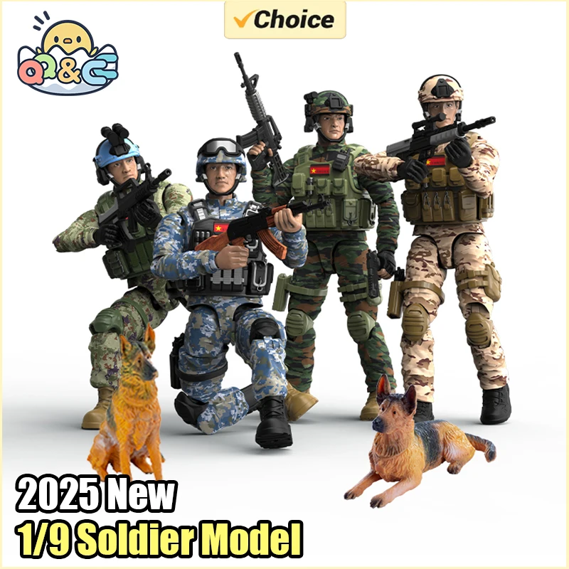 Movable Soldier Action Figure Toy with 15 Joints for Kids