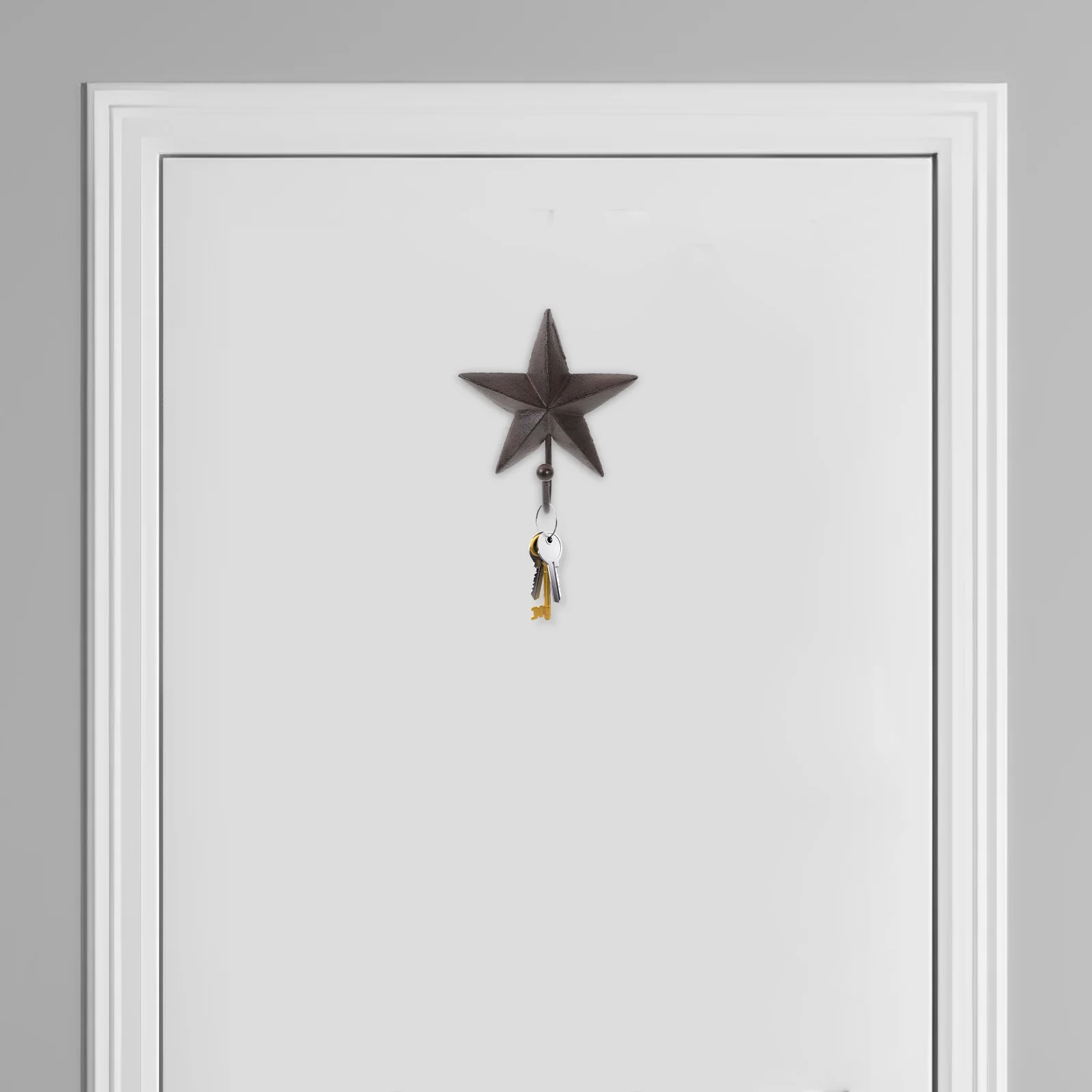 

Cast Iron Star Hook Vintage Hooks Door Behind Practical Wall Storage Towel Adorable Bathroom Decor