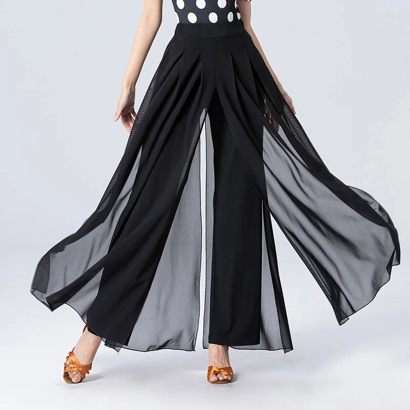 Girl Dance Costume Adult Ballroom Dance Costume Female Latin Trousers
