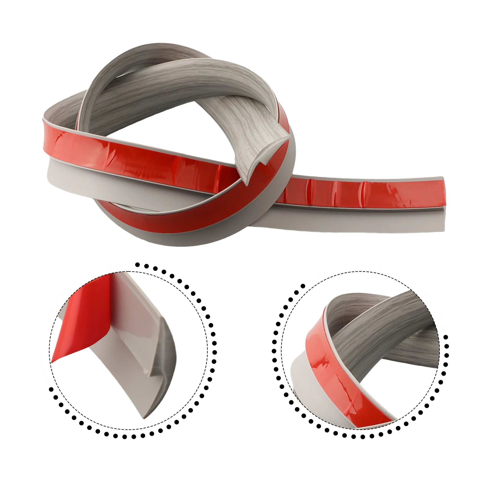 Description Picture 6 of itemFloor Transition Strip Edge Closing Self-Adhesive- Flat Laminate Floor Cover Strip Floor Edge Trim Threshold Sealing Strips