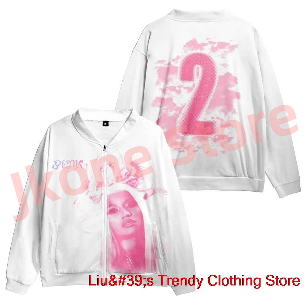 Nicki Minaj 핑크 Friday 2 재킷, PF2 투어 머치 스웻셔츠, 여성 남성 패션, 캐주얼 힙합 스타일, 긴팔