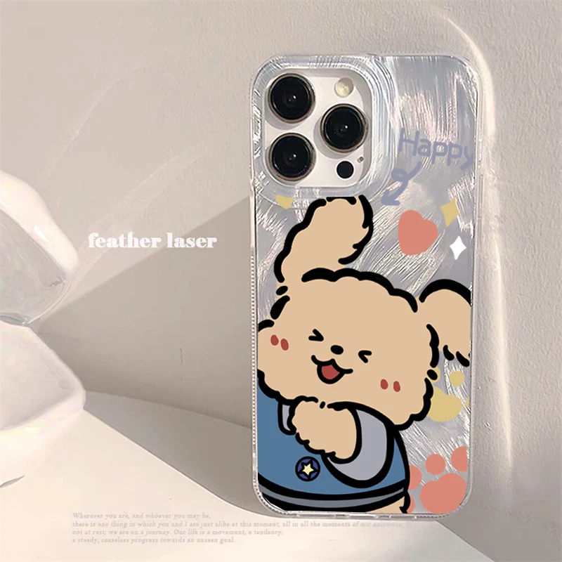 Cartoon Puppy Cute Dog TPU Phone Case Cover