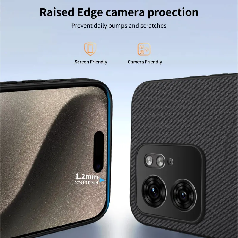 Motorola Edge Series Carbon Fiber Texture Magnetic Shockproof Case - Wireless Charging Compatible