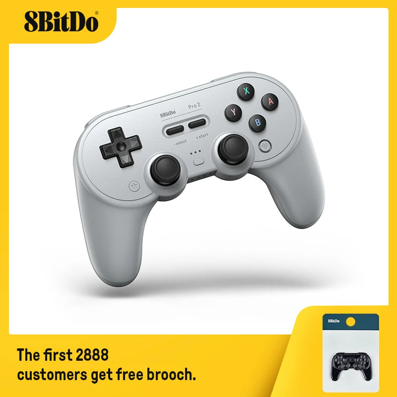Mando Bluetooth 8bitdo Pro 2 con Joystick para Nintendo Switch, PC, macOS, Android, Steam y Raspberry Pi