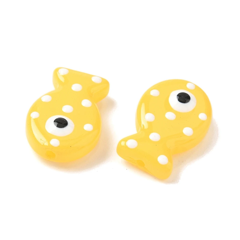 PandaHall 30 Stück Bemalte Glas-Emaille-Fischperlen für DIY-Schmuckherstellung, Halsketten, Armbänder, Handgemachte Bastelzubehörteile – Detail 22