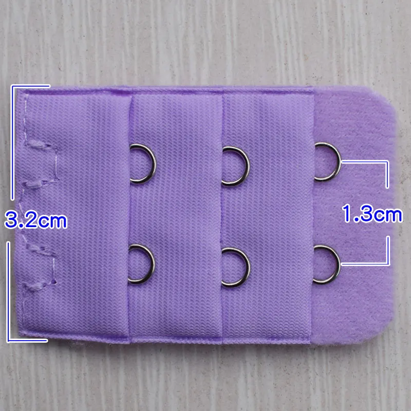 3.2cm Bra Extension Buckle Three Row Two Buckle Extension Stainless Steel Adjustable Buckle Extender Strap Extension Hooks