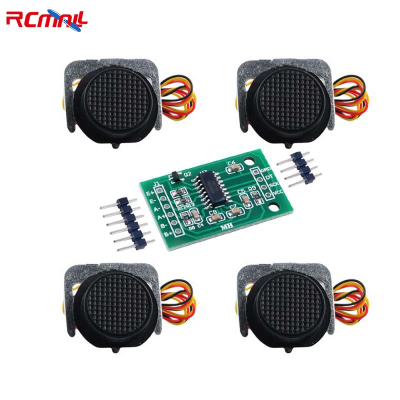 Geekstory Kit 4 Celle Di Carico 50kg + Modulo HX711 - Per Bilance Digitali E Progetti Arduino