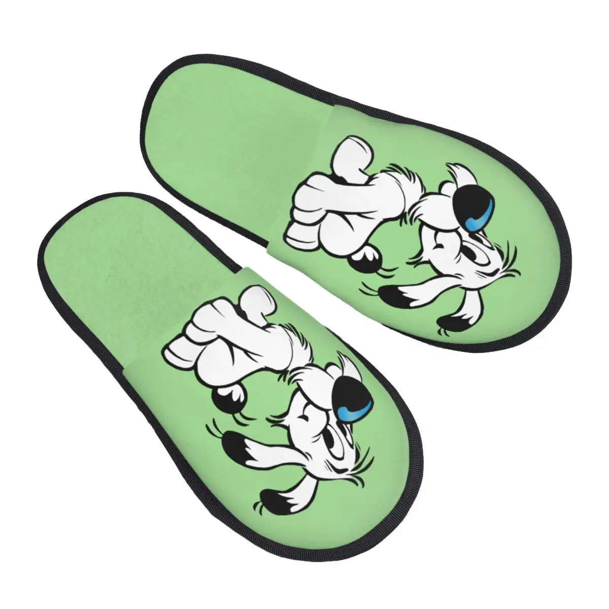 

Memory Foam Slippers Women Cozy Warm Funny Cartoon Dog Idefix House Slippers