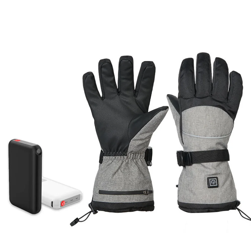 

Electric Heated Gloves Waterproof Winter Gloves with 3 Heating Levels for Outdoor Sports