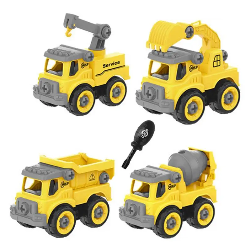 

Take Apart Tractor Construction Trucks Take Apart Toys Set Of 4 Construction Trucks Take Apart Toys Kids Learning Educational To