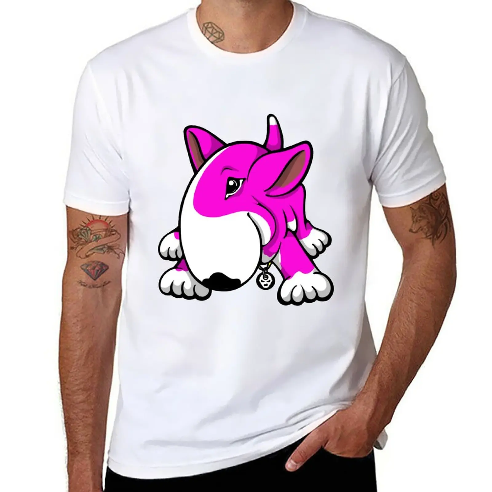 

Let's Play English Bull Terrier Pink T-Shirt sublime plain black t shirts for men
