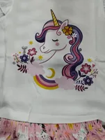 Ensembles de vêtements pour bébés filles, t-shirts hauts + pantalons courts, ensembles de vêtements pour petites filles, ensembles de vêtements d'été imprimés mignons pour nourrissons 5