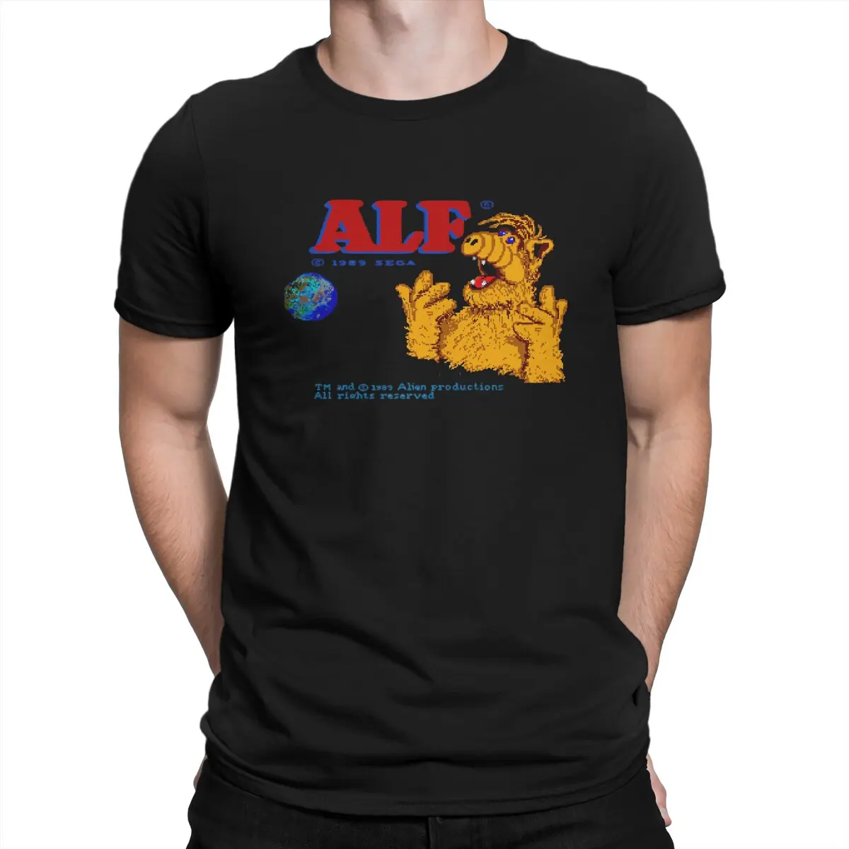 Alf The Animated Series Sega 1989 T Shirt Goth Magliette Da Uomo Estate Cotone Abbigliamento Harajuku O-Collo Tshirt