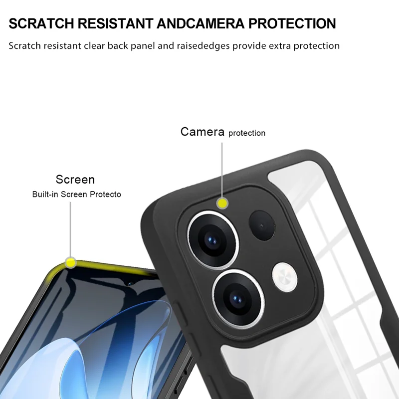 Crystal Clear 360° Full Body Screen Protector & Shockproof Phone Case