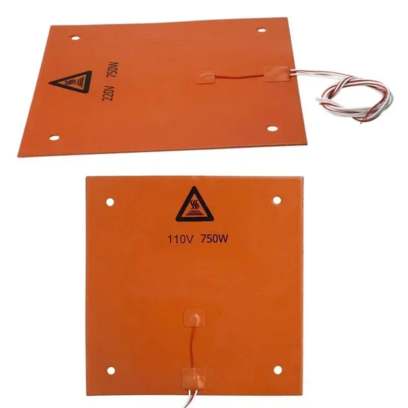 Silicone Heater 310x310mm 110/220V 750W Heating Pad For Creality CR-10 Printer Heating Mat Air Conditioning Heater Replacement
