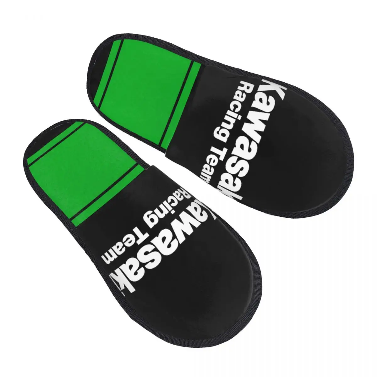 

Kawasakis Racing Cozy Scuff Memory Foam Slippers Women Motorcycle Bedroom House Shoes