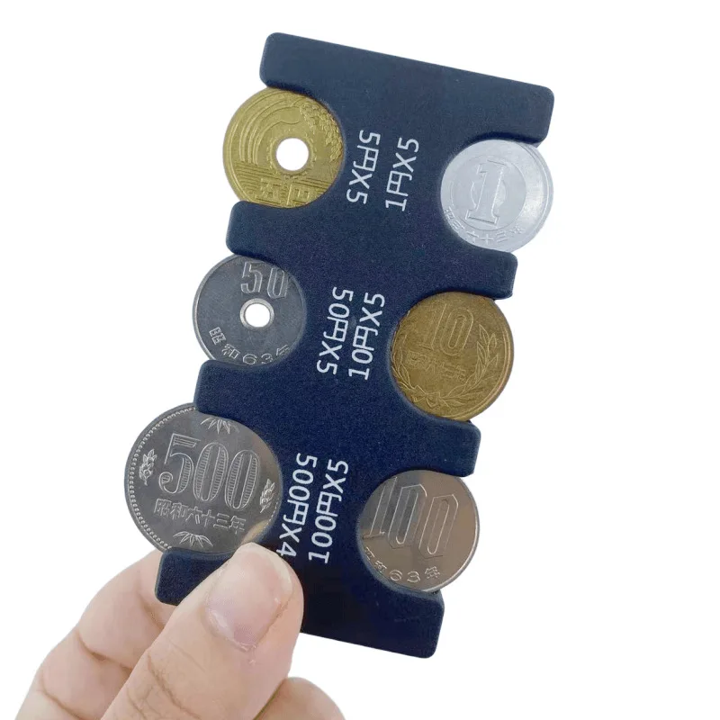1PC Japanese Travel Coin Dispenser Portable Coin Holder Wallet Cash Money Box Mini Organizer Capacity of 29 coin holder,coin bank,coin saver