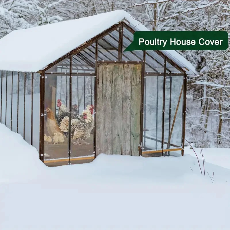 Rainproof Tarpaulin Transparent Plastic Rainproof Film Terrace Succulent Plant Insulation Tent Balcony Awning Tarpaulin Outdoor Waterproof Tarpaulin