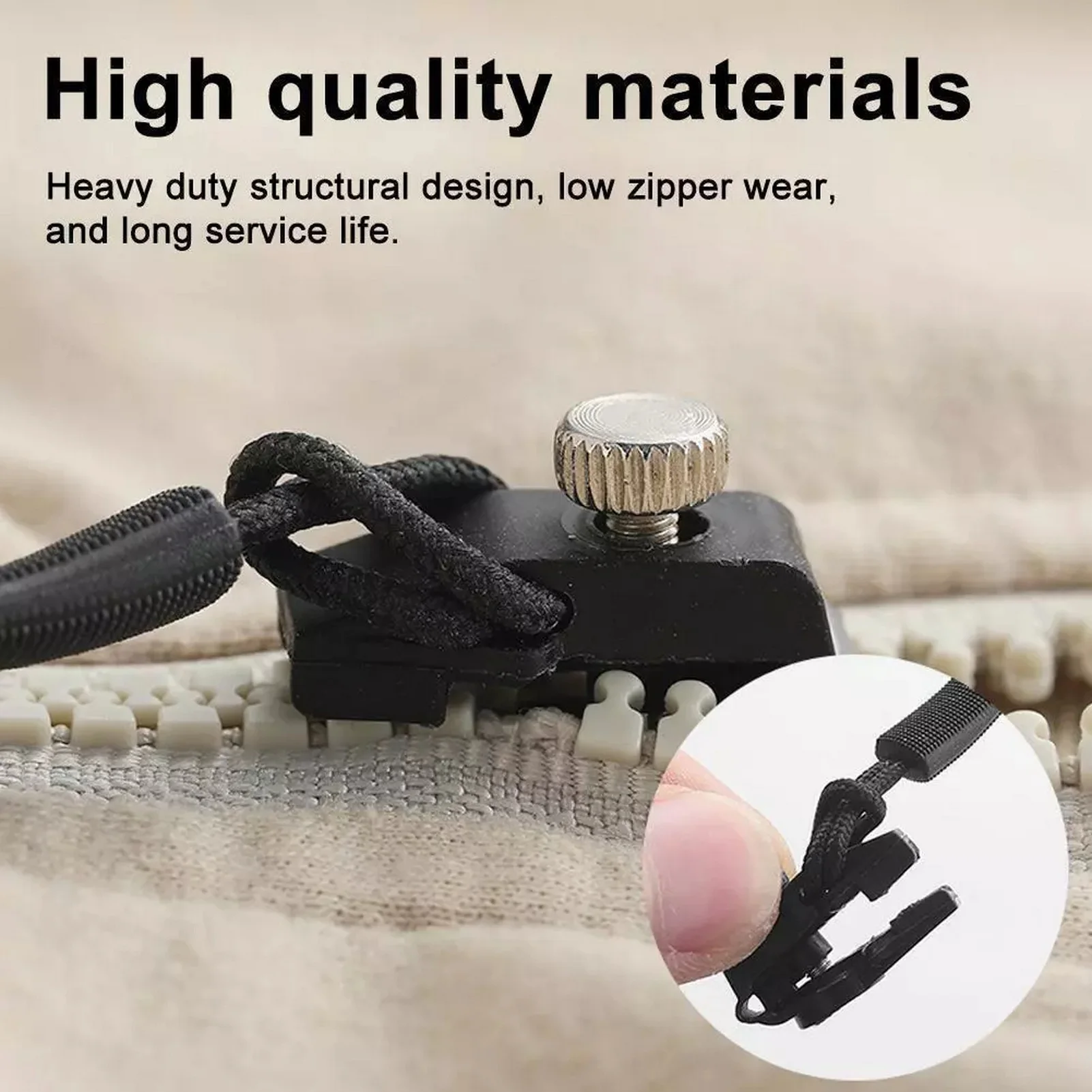3 size Instant Zipper Fix Sliding Teeth Screw Head Broken Zipper Pull Replacement For Jackets Tents Skirts And Jeans