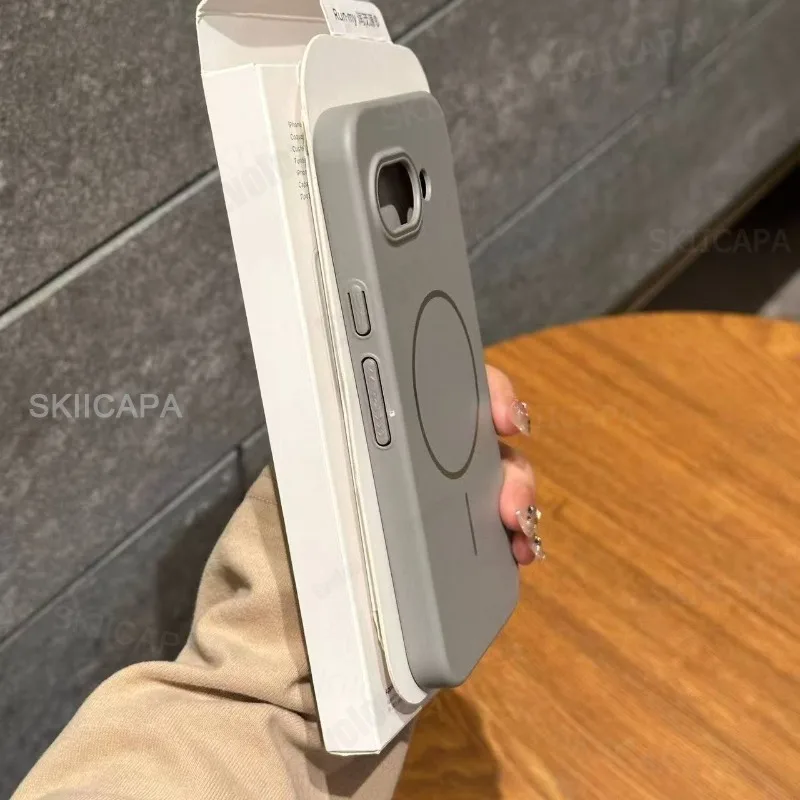 Matte Hard PC Shockproof Bumper Case with Magsafe Wireless Charging Compatibility