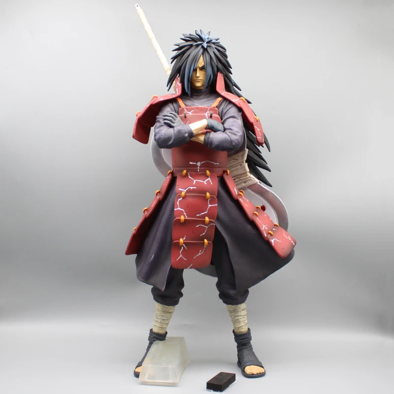 

New Naruto Anime Figure Gk Uchiha Madara Standing Statue Desktop Decoration Pvc Model Action Doll Collectible Toy Christmas Gift