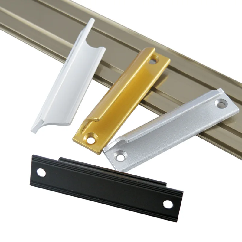 Aluminum Alloy Door Handle Push-pull Balcony Gate Window doors cabinet handle Pulls Knob Furniture Drawer Handles door handles cabinet handles
