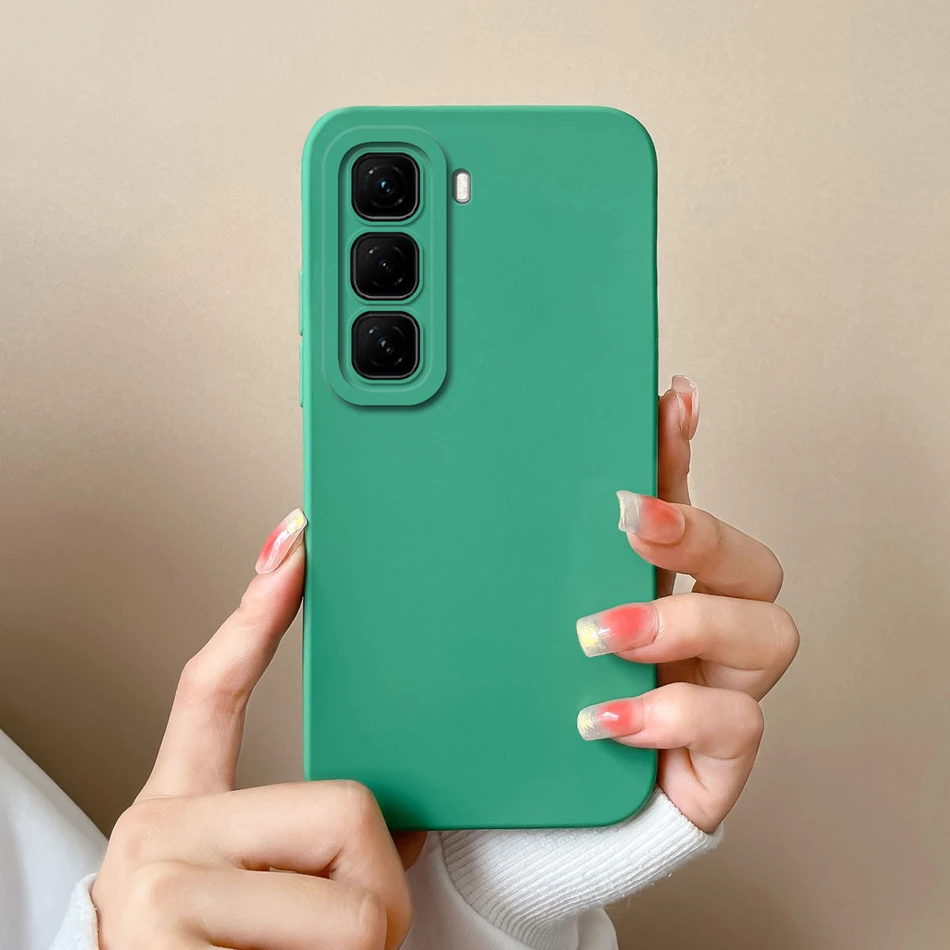 Candy Color Soft Liquid Silicone Phone Case Cover