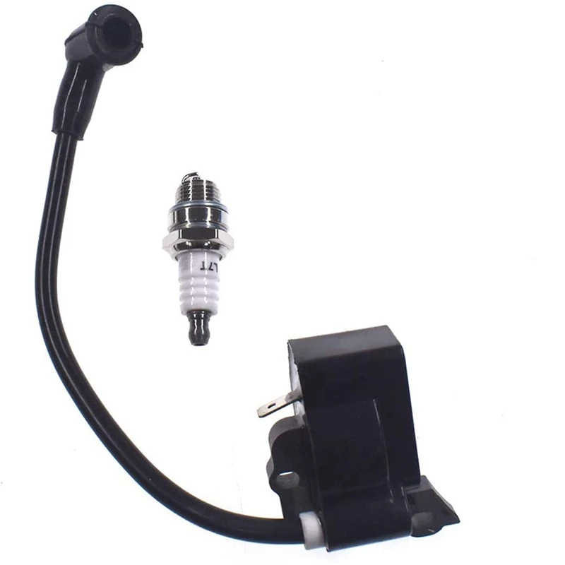 

2X Ignition Coil Spark Plug Kit For STIHL FS55 FS55C FS46 FC55 FS38 FS45 HL45 HS45 KM55 Trimmer Brushcutter 4140 400