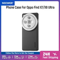 NEEWER Heavy Duty Faux Leather Phone Case with 17mm Lens Mounts (For OPPO FIND X7)