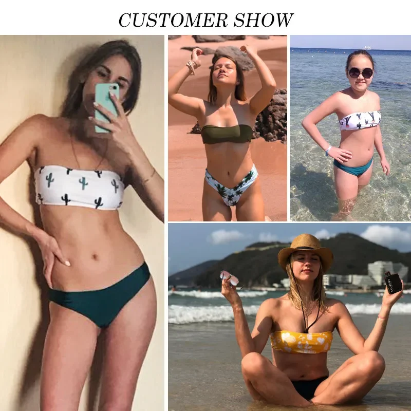 Haiti Flag 2 Piece Sexy Plus Size Women Swimwear Bikini Set Maillot de bain femme Bandeau Swimsuit Biquini
