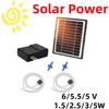 6V 5W Solar Fish Oxygen Pump Low Noise Air Pump Fish Tank Solar Powered Oxygen Pump 4500mAh Ensures Even Air Distribution 1