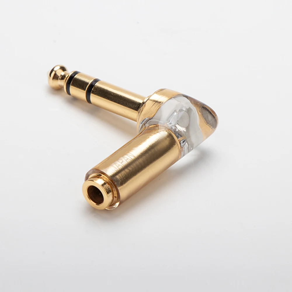Hochwertiger 4,4-mm-Buchsen-Balance auf 6,35-mm-1/4''-Stecker-Adapter-Konverter, L-förmiger Telefon-Klinkenstecker für Kopfhörerverstärker – Detail 2