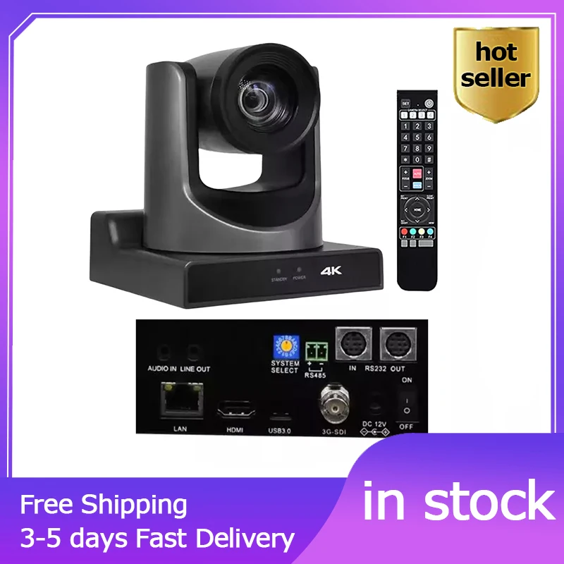 L430 뜨거운 4K 30X 스튜디오 교회 방송 PTZ 화상 회의 카메라 SDI + HDMI + LAN + USB + POE, 라이브 스트림 컨퍼 장비 시스템