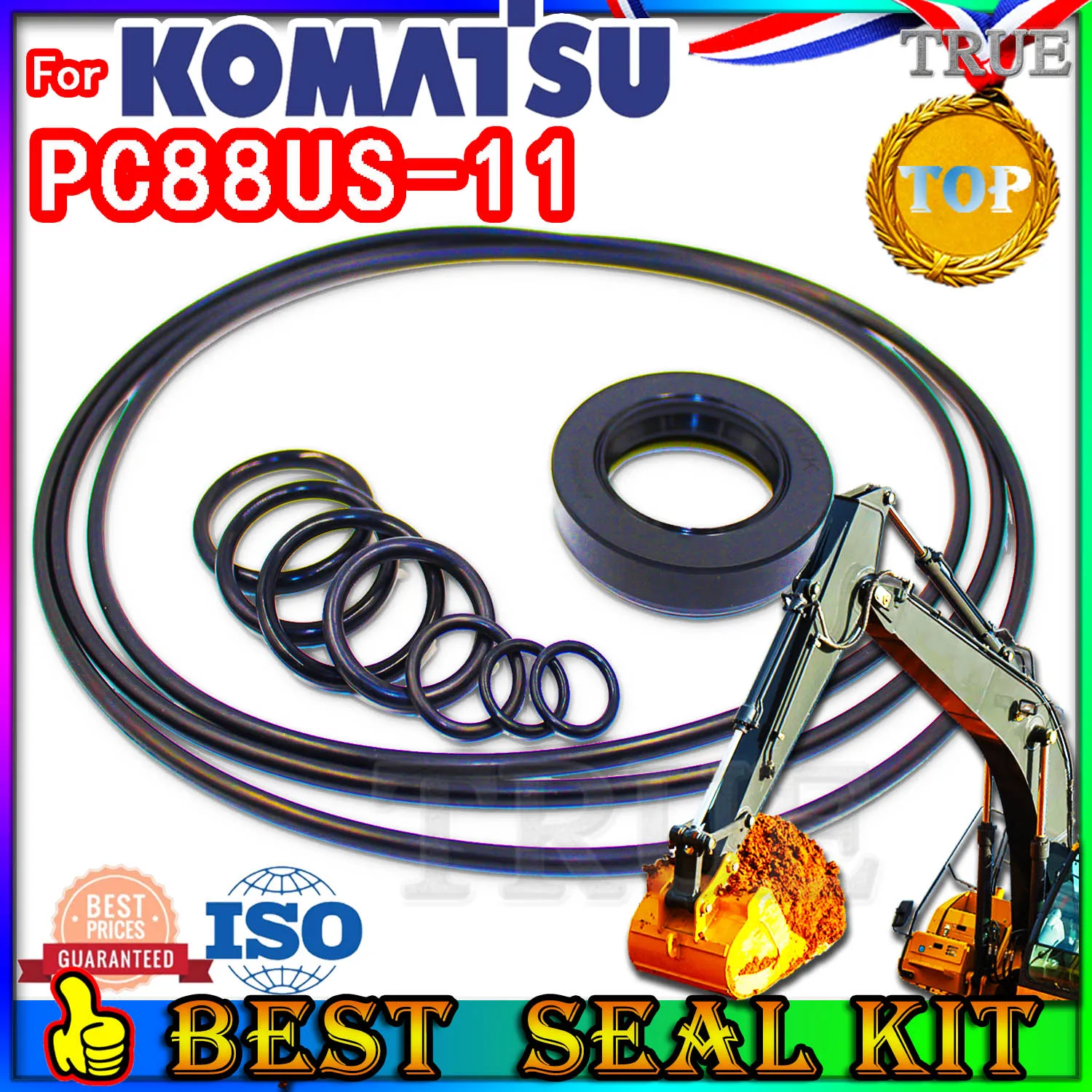 

For KOMATSU PC88US-11 Oil Seal Repair Kit Boom Arm Bucket Excavator Hydraulic Cylinder PC88US 11 O-ring Pump Digger Adjust Swing