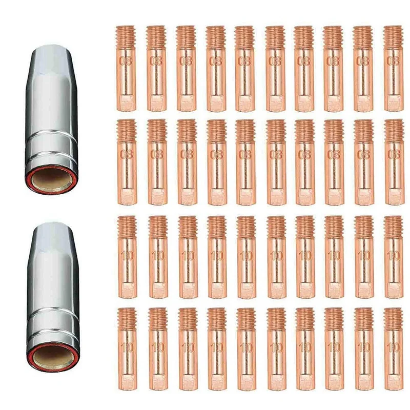 

Новинка, 42 шт., контактный наконечник Mb15 15Ak для сварки Mig, 0,8/1,0 мм, 0,30 дюйма, расходные материалы для сварки Mig/