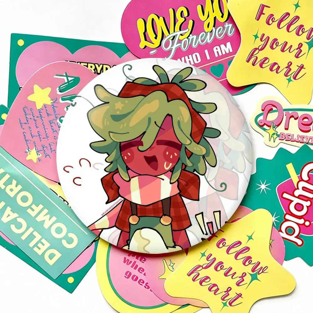 Sprout D-Dandys Collectible Badge Set - Round Fan Souvenir Brooches