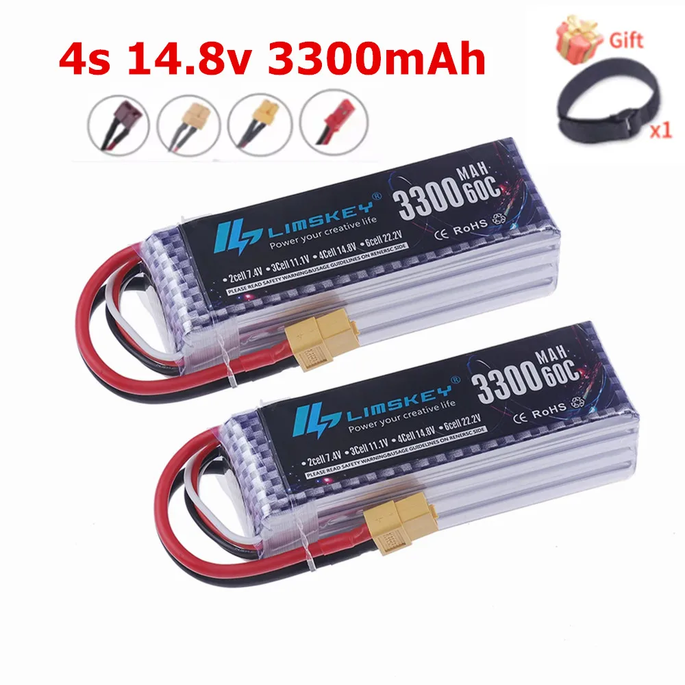 Batterie Lipo 11.1V 3300mAh 3S 30C XT60/T/XT30 pour Drone RC