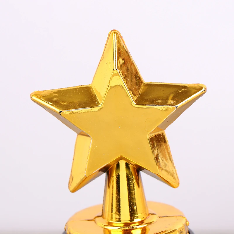 Plastic Trophy Toys 1 Pc Mini Star Thumbs Plastic Award Trophy Children Winner Trophies For Kids Competition Reward Prize Parties Favors
