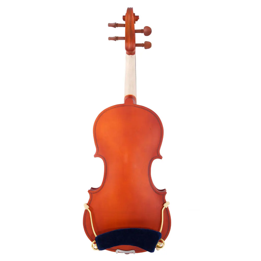 GV101 4/4 Acoustic Matt Violin Case Bow Rosin Strings Shoulder Rest Tuner Natural