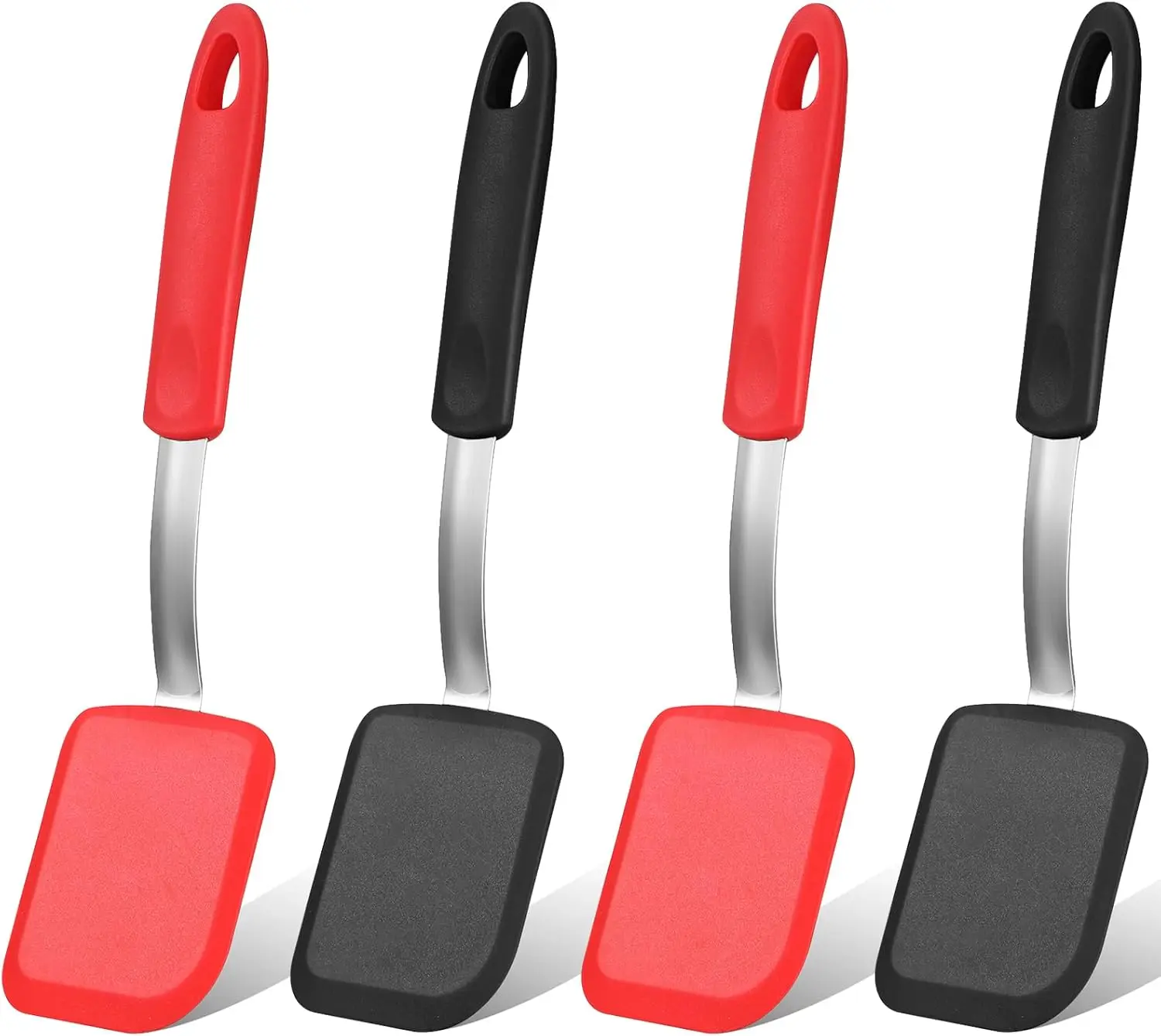 1 Pack Silicone Cookie Spatula Turner Mini Brownie Spatula Flexible Kitchen Small Silicone Spatulas for Kitchen Tools