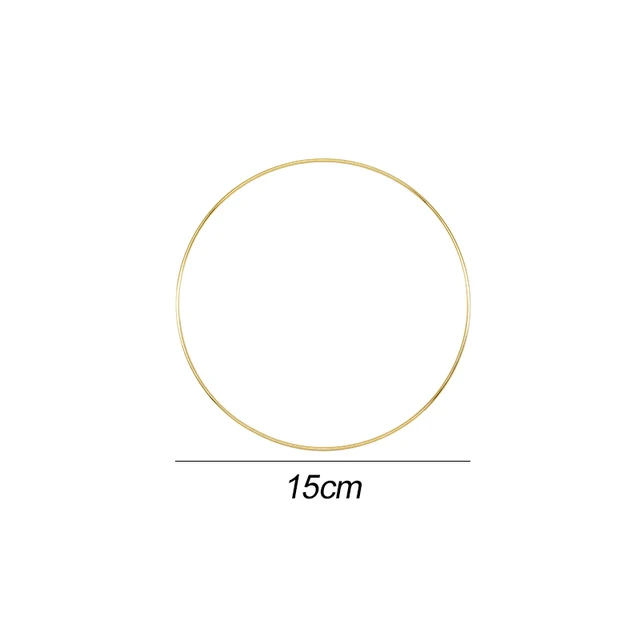 Ramadan Mubarak Decoration Metal Ring Hoop Hanging Artificial Flower Wreath DIY Muslim Islam Holiday Party Eid Mubarak Banner 15cm metal hoop