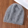 Winter Unisex 100% Merino Wool Hats Outdoor Casual Keep Warm Solid Color Cashmere Knitted Beanie Hat Women /Men Hedging Caps